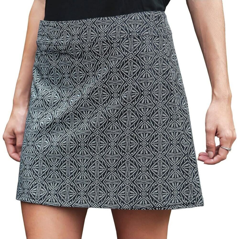 Ripskirt Hawaii Black and White Mini Skirt